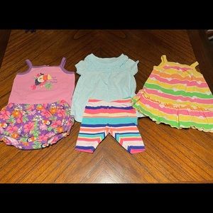 3 month baby girl summer outfit bundle